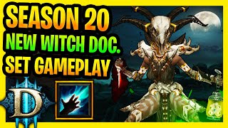 Diablo 3 Season 20 New Witch Doctor Set Gameplay PTR Best Mudunugu's Regalia Build