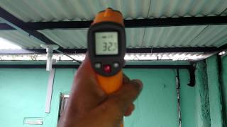 Como baixa temperatura da telhado com  cal de pintura e sal de cozinha