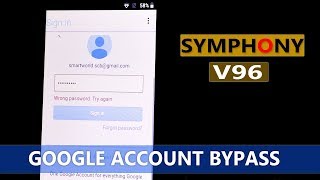 Symphony V96 Frp Bypass , Symphony V96 Google Account Bypass 100% working