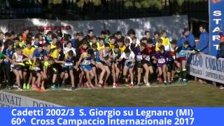 S. Giorgio su Legnano (MI) Cadetti 2002/3 Cross Campaccio 2017