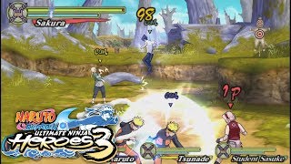 Naruto Shippuden: Ultimate Ninja Heroes 3 - 4 Player Free Battle Match (Japanese)
