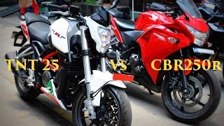 Benelli TNT 25 Vs Honda CBR250R