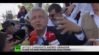 Leftist candidate leads Mexico’s presidential race