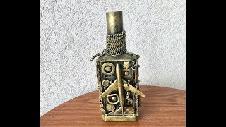 Вottle decor in Steampunk style. Декор бутылки в стиле Стимпанк.