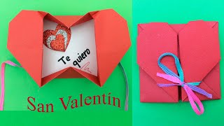 Detalles para el 14 de febrero- carta corazón?Regalos para San Valentín- ideas for valentines day