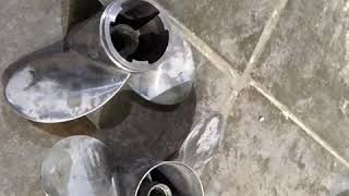 Полировка гребных винтов лодочного мотора часть 3