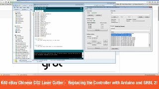 K40 eBay Chinese CO2 Laser Cutter - Flashing the Arduino UNO with GRBL Part 2!
