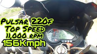 Modified Pulsar 220f Top Speed | 156Kmph | Pulsar 250f (Champakali)