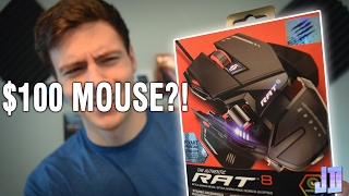 Is A MOUSE Worth $100? MAD CATZ RAT 8 Mouse Unboxing And Review - PC GEAR