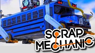 ON CONSTRUIT LE BUS FORTNITE - SCRAP MECHANIC