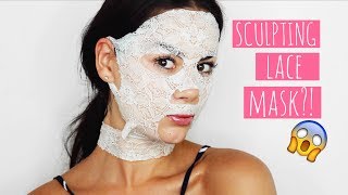 LACE FACE MASK THAT SCULPTS YOUR FACE?! | Beauty's Big Sister