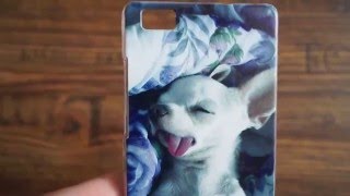 Huawei P8 Lite Чехол Бампер с фамилией, именем, фото, картинкой
