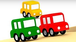 4 Машинки. Развивающие мультики. Гонки на машинах.