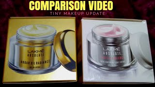 Lakme Absolute Argan Oil Radiance & Lakme Absolute Perfect Radiance light Cream l Tiny Makeup Update