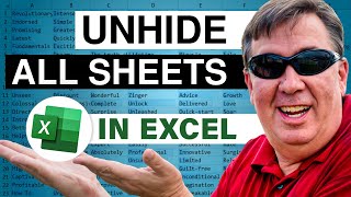 Unhide Multiple Worksheets In Excel - 2379
