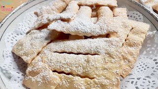 3 RICETTE CHIACCHIERE DI CARNEVALE AL FORNO LIGHT SENZA ZUCCHERO, UOVA, BURRO, LATTE, LIEVITO