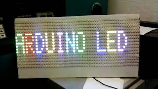 Arduino WS2812 144 LED per Meter First Test