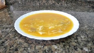 Куриный суп с вермишелью. Испанская кухня.