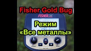 ❗❓? Fisher Gold Bug  Режим все металлы