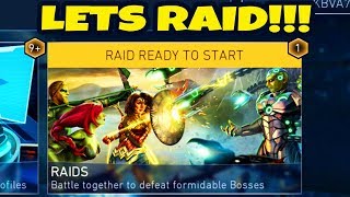 Injustice 2 Mobile LIVE STREAM. My FIRST RAID!