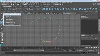 #57 Курс Maya 2017 Essential Training. Использование инструментов кривой NURBS