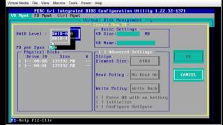 How to Configure a RAID on a Dell PowerEde R710 R610 Server PERC6i