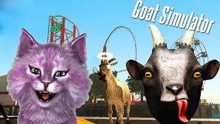 СИМУЛЯТОР КОЗЛА теперь я коза GOAT SIMULATOR говорящая КОШКА ЛАНА играет