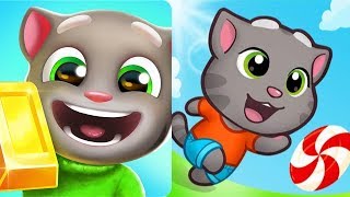 Talking Tom Gold Run Vs. Talking Tom Candy Run (iOS Gameplay)