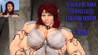 The devil's castle Esl castillo del diablo female muscle growth animation