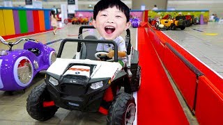 킨텍스 키즈카페! 예준이의 전동 자동차 미끄럼틀 에어바운스 키즈월드 상상체험 어린이 놀이공원 테마파크 Kids Indoor Playground Slides Car Toy Play