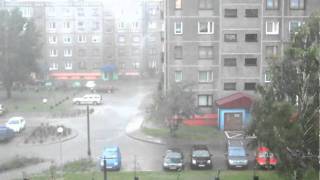 Nawałnica na Śląsku, miasto Zawiercie