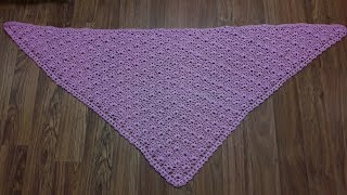 Шаль крючком. Шаль из пышных столбиков. Как научиться вязать крючком. Вязание крючком 2019.