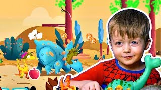 Игра про Динозавров для Детей Защищаем Яйцо от Траглодитов #3  Мультик про Динозавров Lion boy
