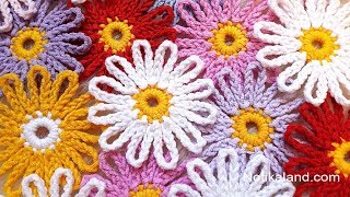 DIY Tutorial EASY Crochet flower  How to Crochet Flower