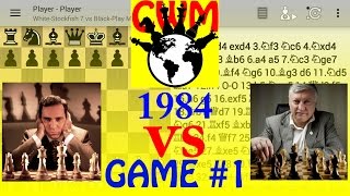 Garry Kasparov vs Anatoly Karpov GAME #1 1984 World Championship