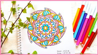 Рисуем мандалу! Вдохновение весной! Трансляция!