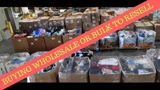Buying Wholesale, Bulk or Liquidation to sell on Ebay & Amazon