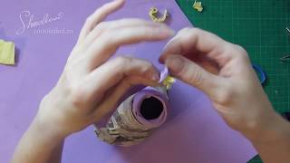 Открытый МК "Ваза с птичкой" (фом арт) Часть 1