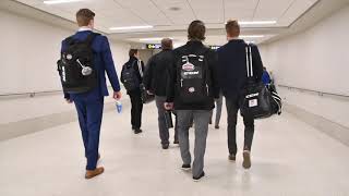 St. Cloud State Men's Hockey travel day video to WMU on Jan. 23, 2020