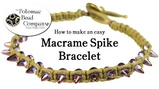 Macrame Spike Bracelet