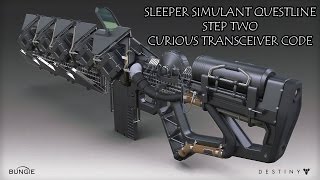 Curious Transceiver Pattern - Destiny: The Taken King, Sleeper Simulant Quest [Part 2]