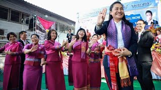 วงโหวดเสียงทอง พ่อครูทรงศักดิ์ ประทุมสินธุ์ แสดงต้อนรับรัฐมนตรีช่วยว่าการกระทรวงศึกษาธิการ