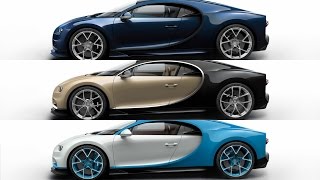 2017 Bugatti Chiron Possible Colors
