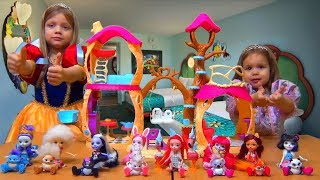 Princess Snow White and Rapunzel Christmas Enchantimals