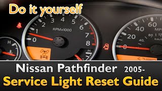 Nissan Pathfinder Service Light Reset