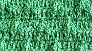 Узор Удлиненные раздваивающиеся пышные столбики - Crochet pattern Long bifurcated lush bars