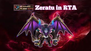 The Power of Zeratu (Dark Buffalo) in G3 RTA - Summoners War