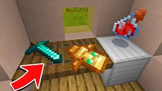 КАК ПОЛОЖИТЬ ВЕЩИ НА ПОЛ В MINECRAFT PE 1.14?
