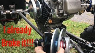 building the long travel full independent suspension dual engine go kart part 4