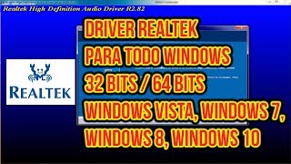 Descargar Driver REALTEK Mezcla Stereo PAGINA OFICIAL - INSTALACION COMPLETA PARA TODO WINDOWS